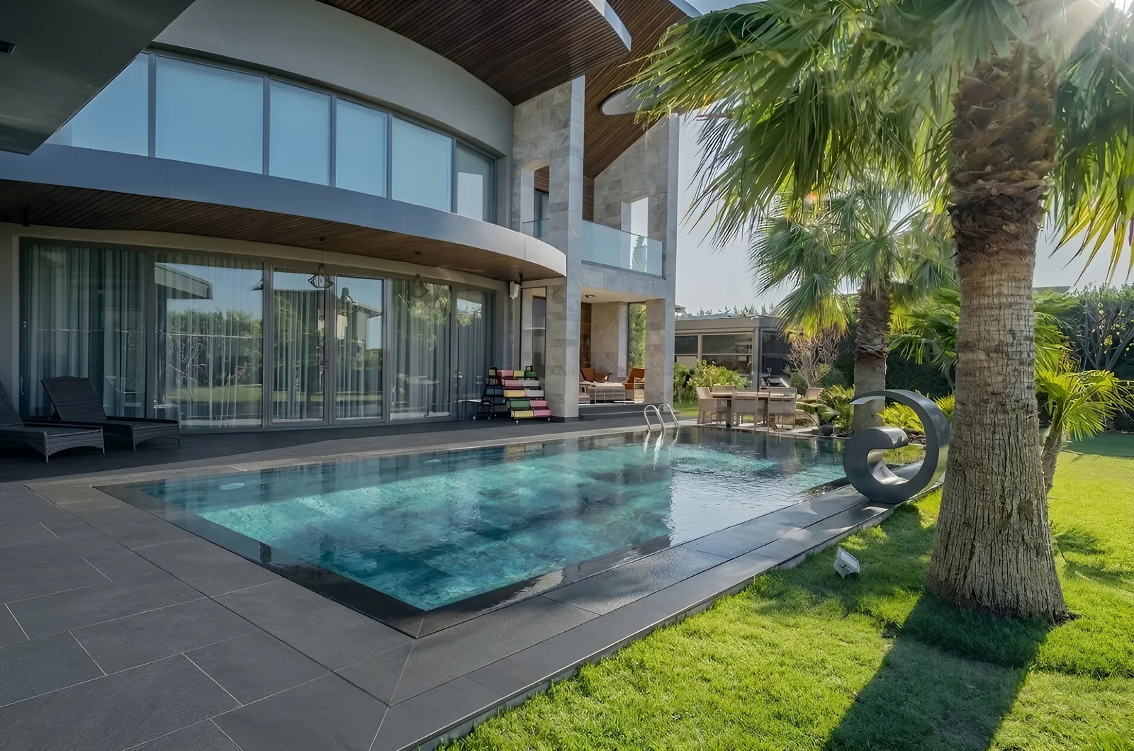Mozaik Kaplama Villa Havuzu